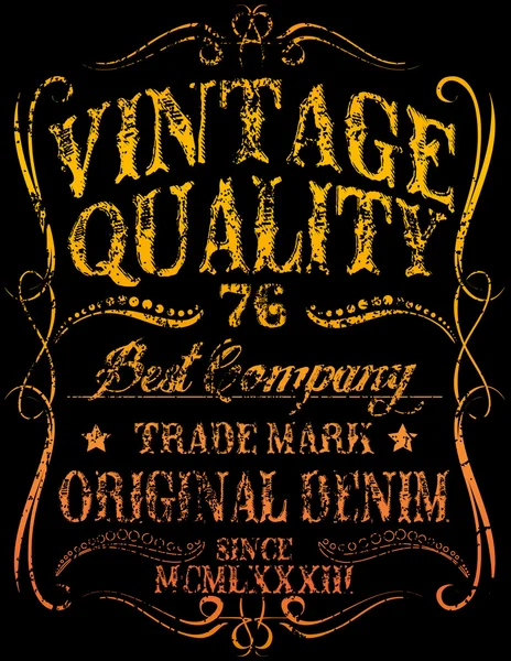 Tee design graphique vintage — Image vectorielle