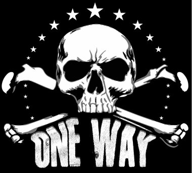 Vintage kafatası T shirt grafik tasarım