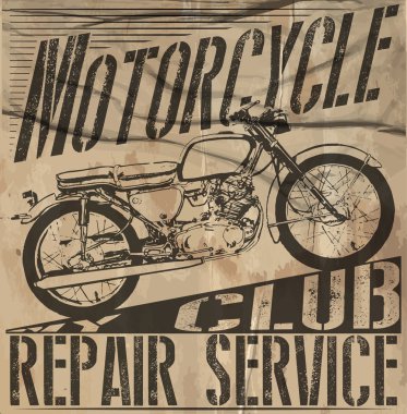 Vintage motosiklet vektör Set.skull riders motosiklet vektör ayarla