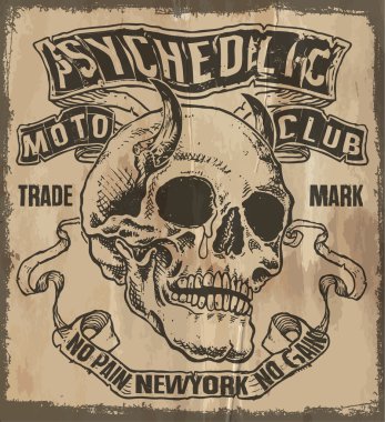 Kafatası Tişörtü Grafik Tasarımı