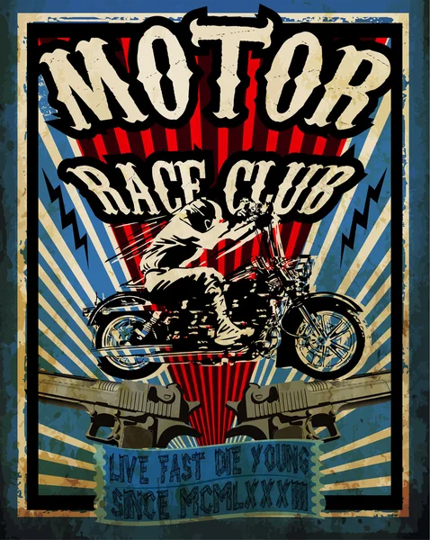 Vintage motosiklet vektör kümesi. Grafik tasarım motosiklet vect tee