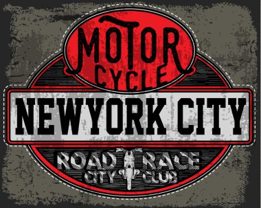 Motosiklet tee grafik moda stil