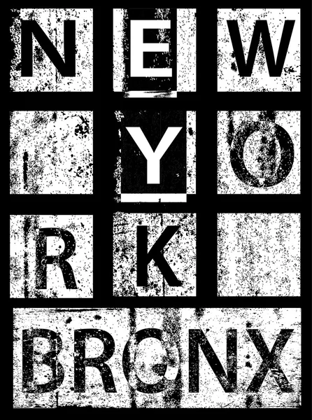 New York City Typografie, T-Shirt-Grafiken, Vektoren — Stockvektor