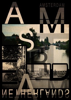 Amsterdam poster tasarımı