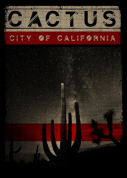California affisch tee grafisk design — Stockfoto
