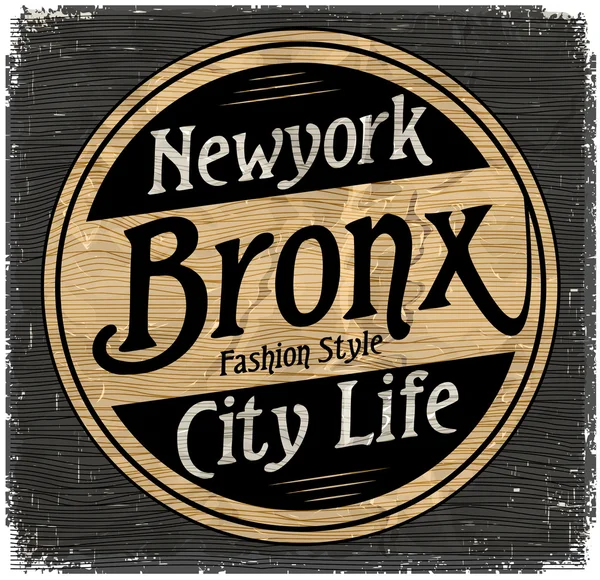 Tipografía Vintage New York Brooklyn, gráficos de camisetas, vectores — Vector de stock
