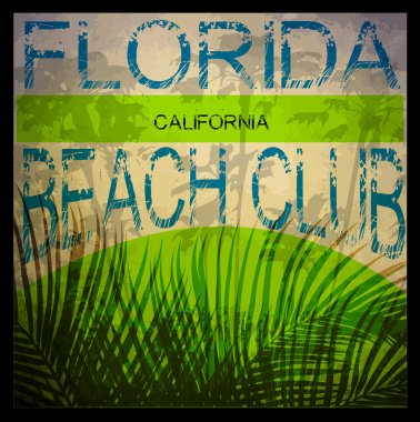 Yaz tee grafik tasarım florida california