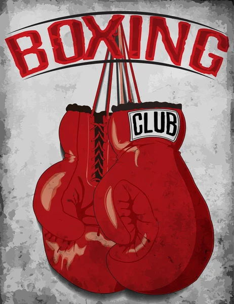 Boxing gloves tee graphic — Stock Vector