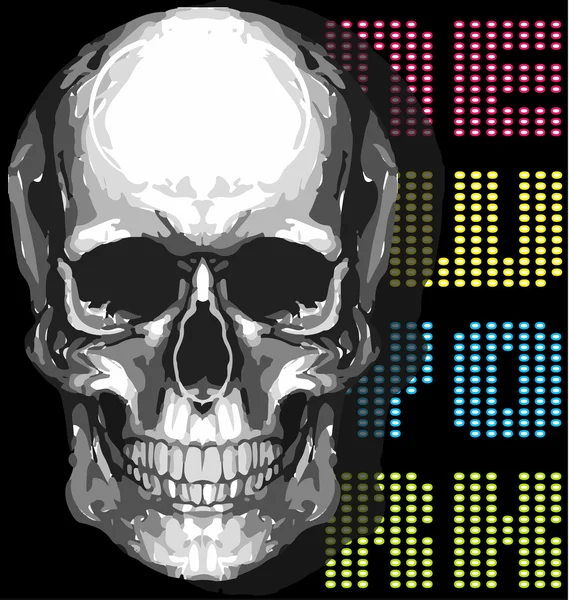 Koszulka T czaszki Projekt graficzny — Wektor stockowy
