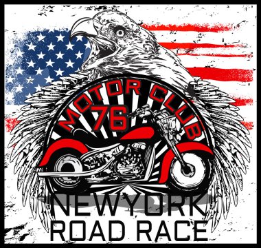 Kartal tee grafik moda stil