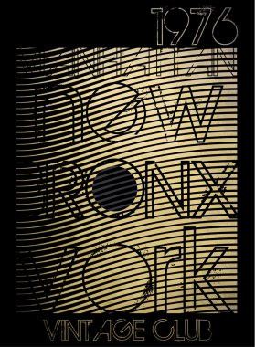 Üniversite New York tipografi; t-shirt grafik; vektörel çizimler