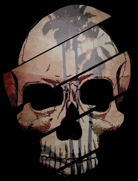 Camiseta Skull Diseño Gráfico — Vector de stock