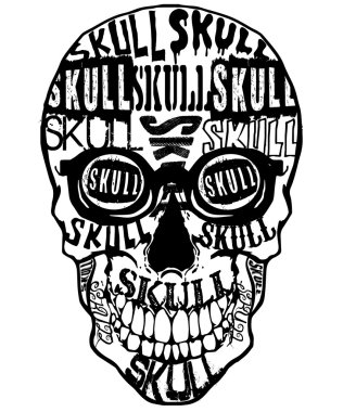 Kafatası Tişörtü Grafik Tasarımı