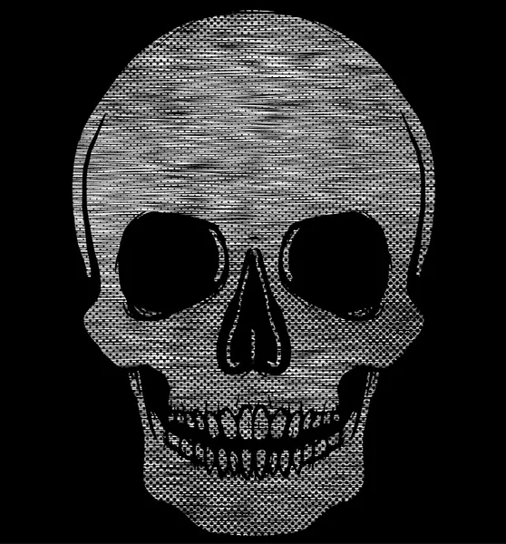 Totenkopf T-Shirt Graphic Design — Stockvektor