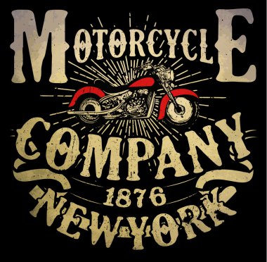 Motosiklet t-shirt grafiği