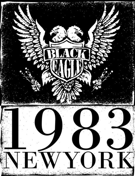 Американский орел линий вектор