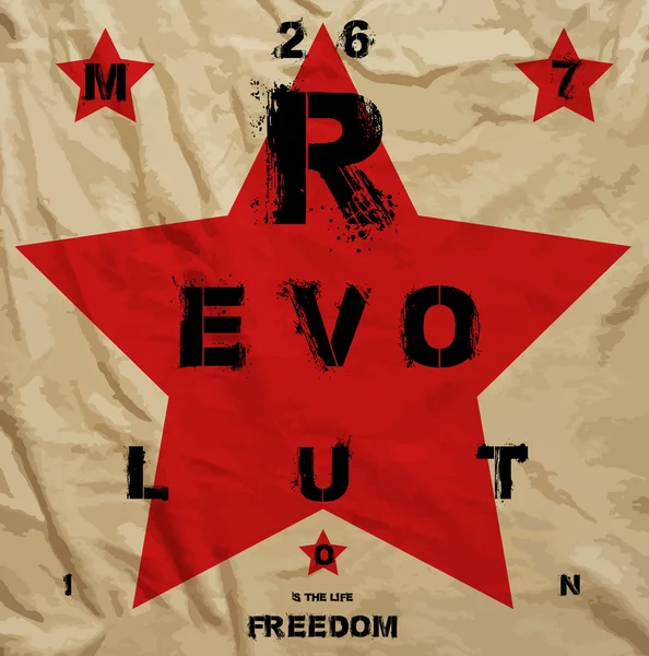 Revolução Liberdade Propaganda Cartaz — Vetor de Stock