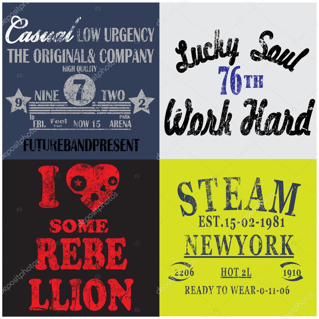 Slogan Set Man T shirt Graphic Design