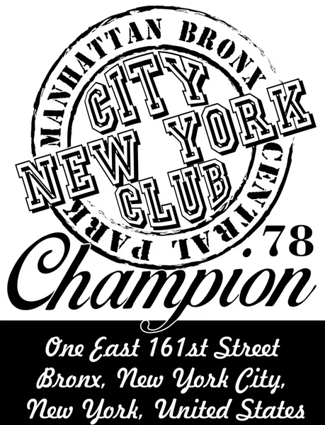 New york city graphic design vektorkunst — Stockvektor