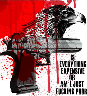 Kartal slogan afiş grafik tasarımı