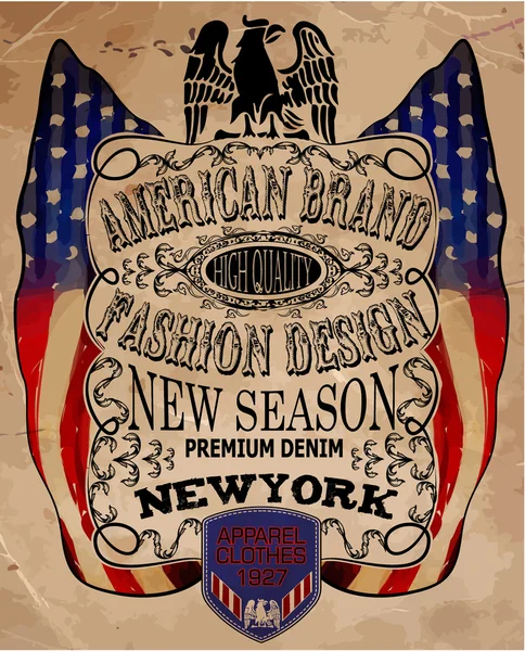 Amerikan kartalı çizgileri vektör