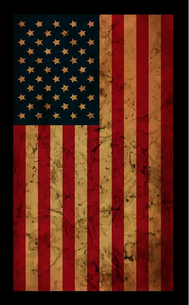 Bandera grunge americana. Una bandera grunge americana para un fondo o — Vector de stock