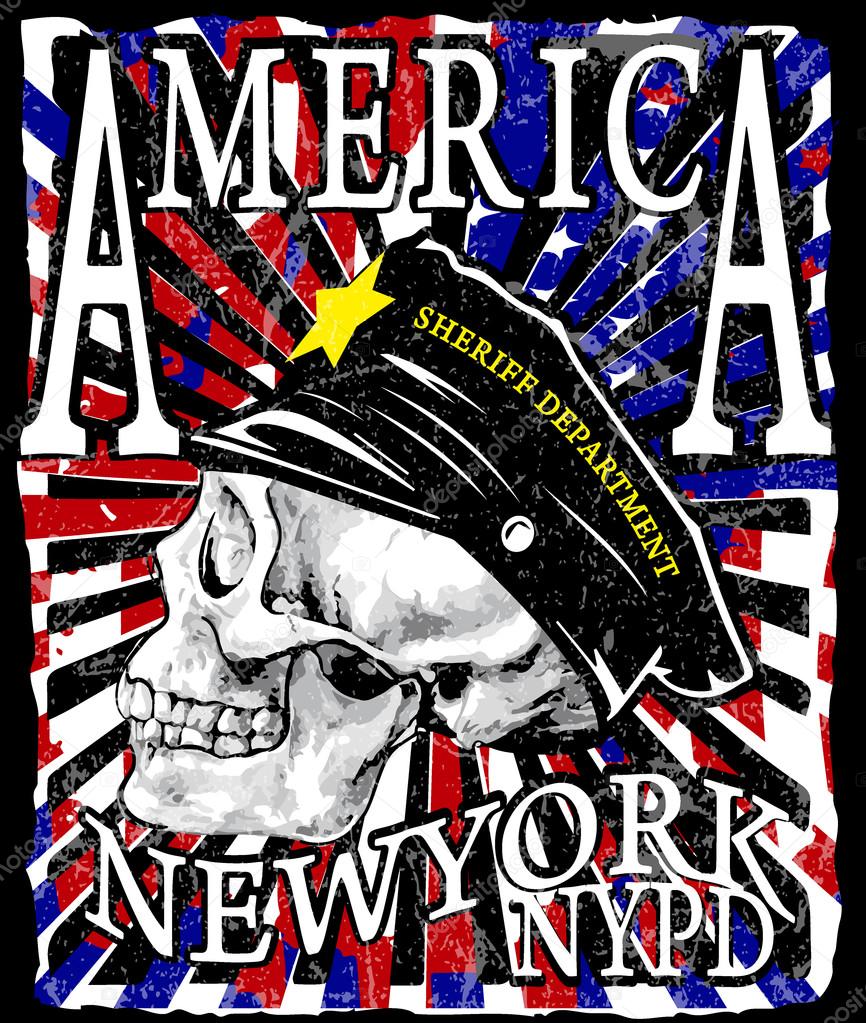 Skull Motorcycle Poster Vintage Man T shirt Graphic Vector Desig