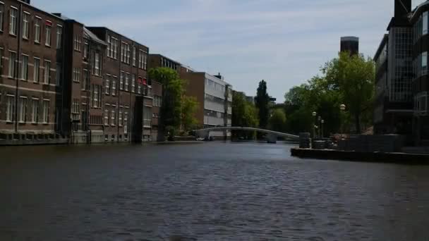 Amszterdam csatorna — Stock videók