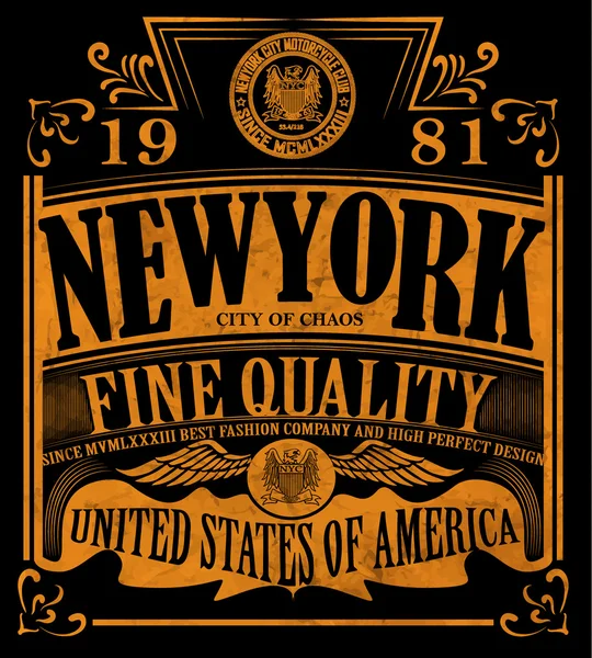 New york Vintage Slogan Man T tričko vektorová grafika Vektorová Grafika