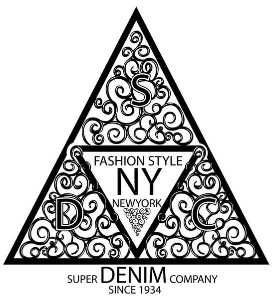 Nowym Jorku moda grafika minimal artu koncepcja — Wektor stockowy