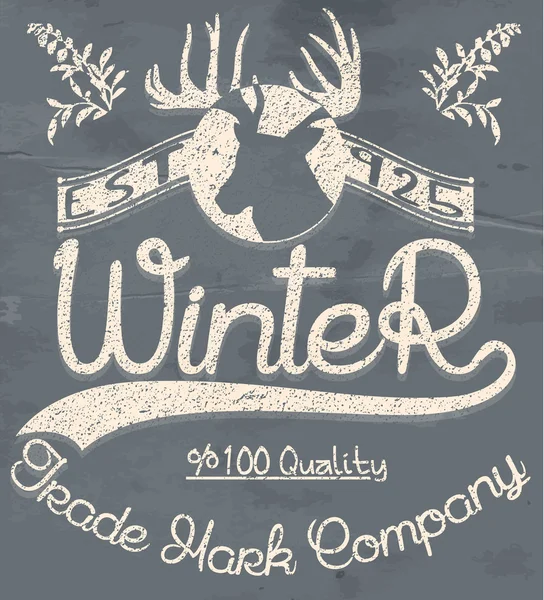 Creatieve grafische logo bericht voor winter ontwerp. Vector wazig b — Stockvector