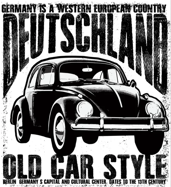 Old vintage car style — Stock Vector