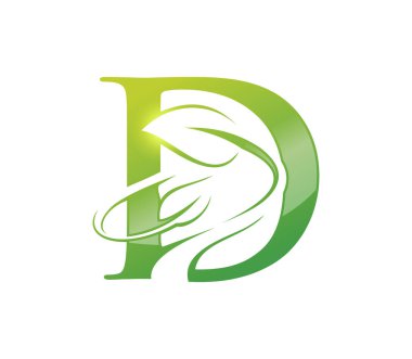 Yaprak Monogramı İlk harf D