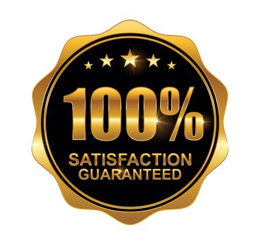 Altın% 100 Garanti Logosu İmzası