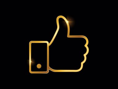 Altın Başparmak Vektör İşareti