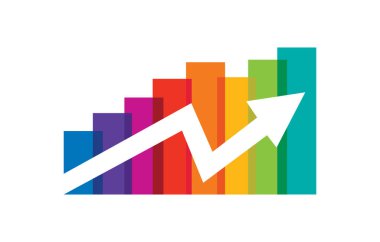 Yükselen Ok ile Çoklu Renk Çubuğu