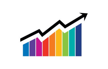 Yükselen Ok ile Çoklu Renk Çubuğu