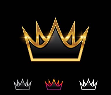 Altın Kraliyet Kraliyet Vektör İşareti