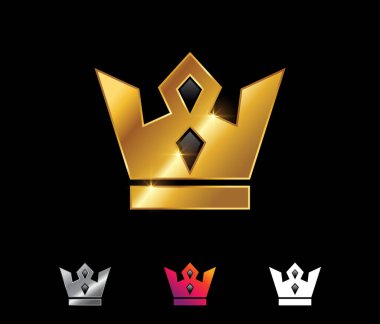 Altın Kraliyet Kraliyet Vektör İşareti