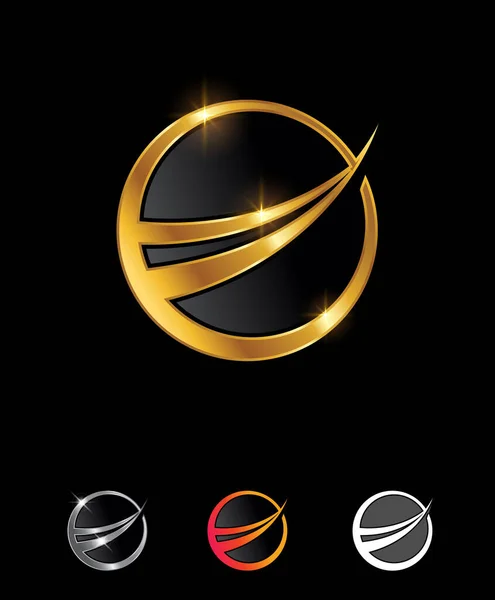 Golden Business Finance Premium Company Logo — Image vectorielle