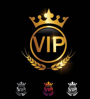 Altın VIP Harfleri Vektör İmza