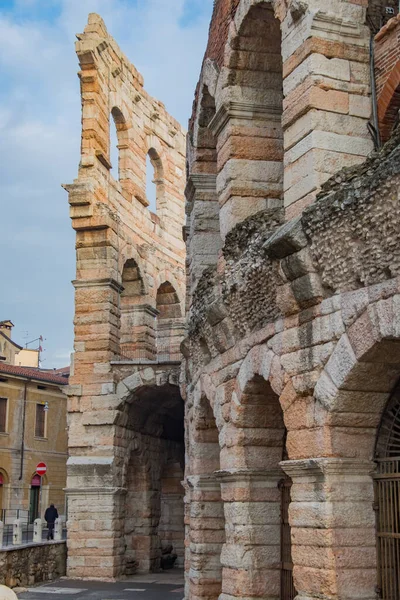 Beautiful Roman amphitheater called Verona Arena in Piazza Bra
