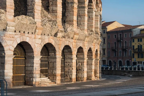 Beautiful Roman amphitheater called Verona Arena in Piazza Bra
