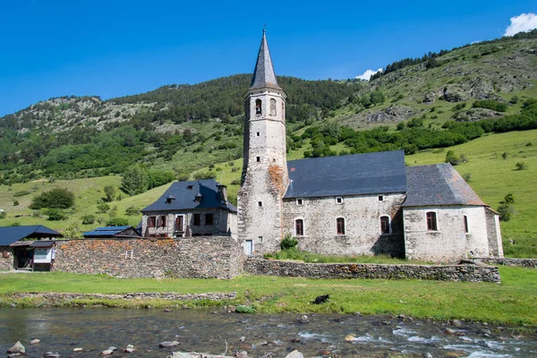 Χριστιανική Εκκλησία Στο Vall Aran Καταλανικά Πυρηναία — Φωτογραφία Αρχείου