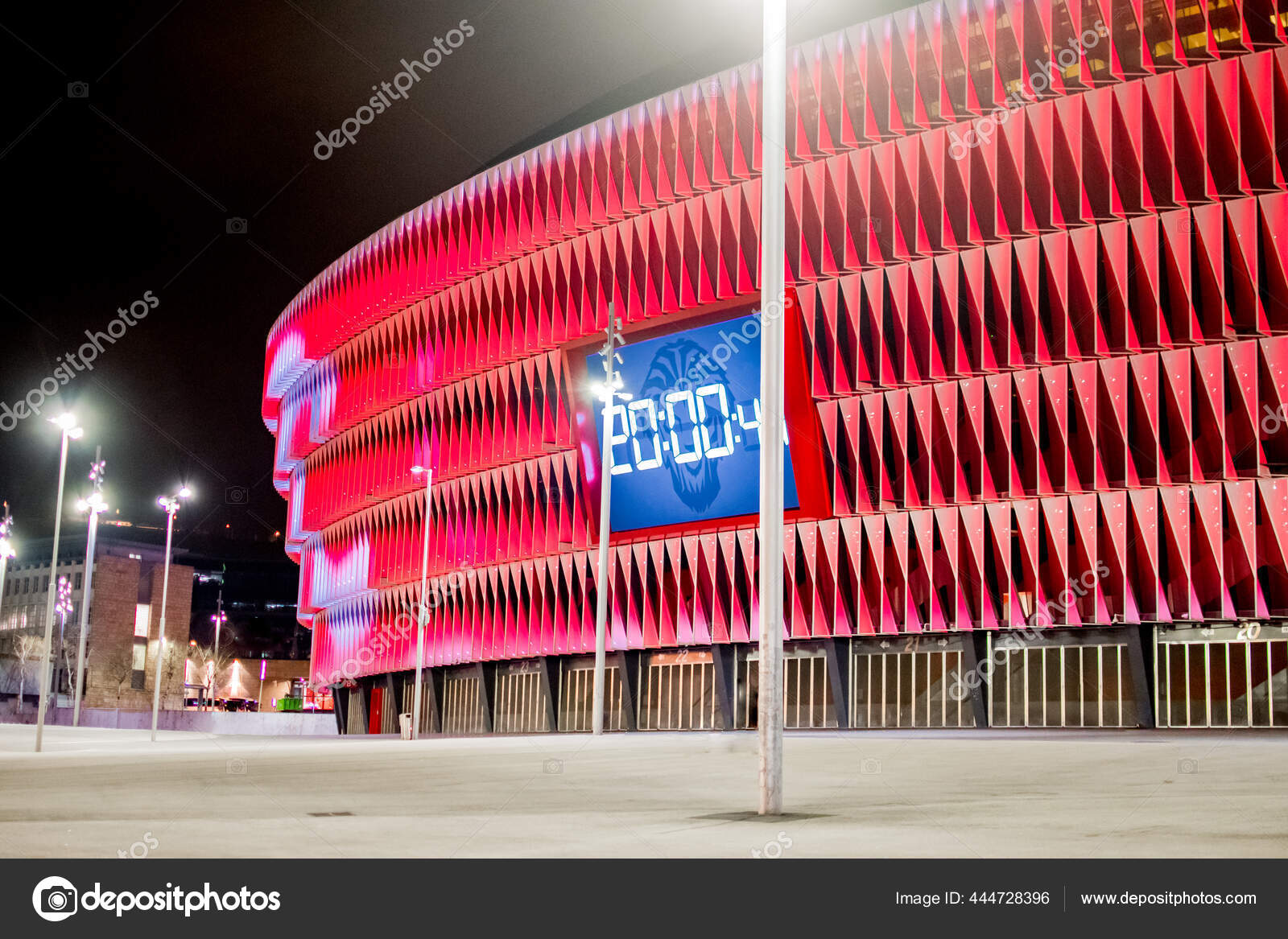 Beautiful San Mames Stadium Night Bilbao Basque Country Stock Editorial Photo C Felixtaca