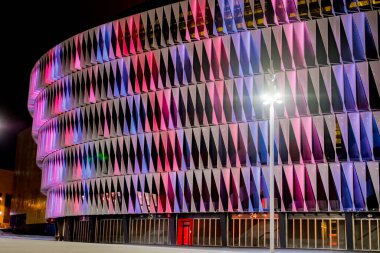 Güzel San Mames Stadyumu, gece Bilbao, Bask Ülkesi