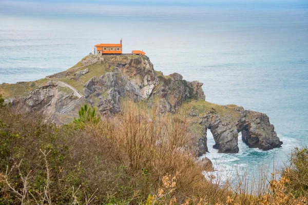 San Juan Gaztelugatxe Game Thrones Set Στη Χώρα Των Βάσκων — Φωτογραφία Αρχείου