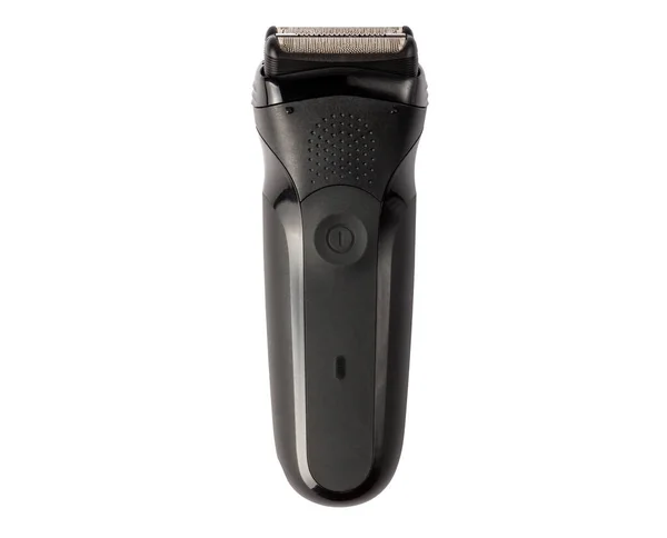 Electric razor in black on a white background. Isolate on white without shadow. — Stock Photo, Image