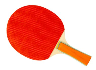 Beyaz arka planda tenis raketi. Masa tenisi için raketler. Beyaz arkaplanda pinpon raketi.