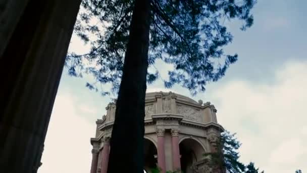 Mimarisi güzel sanatlar Sarayı San Francisco California — Stok video